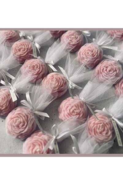Handmade Söz ,Nisan ,Nikah ,Kına Şakayık hediyelik mum 20 adet