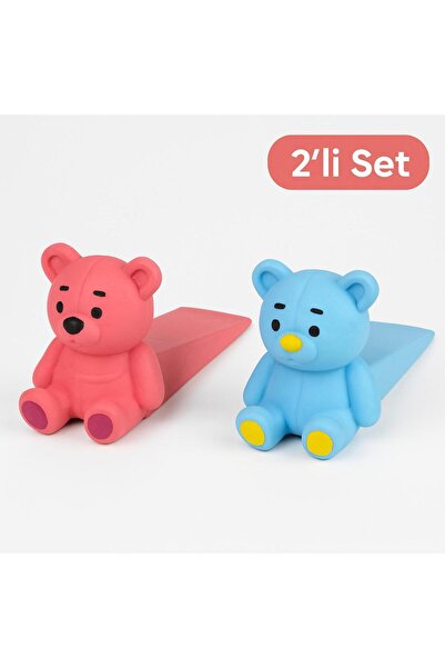 GEZEGENX Ayıcık Kapı Stoper 2'Li Set | Şirin, Güvenilir,Estetik ve İşlevsel K...