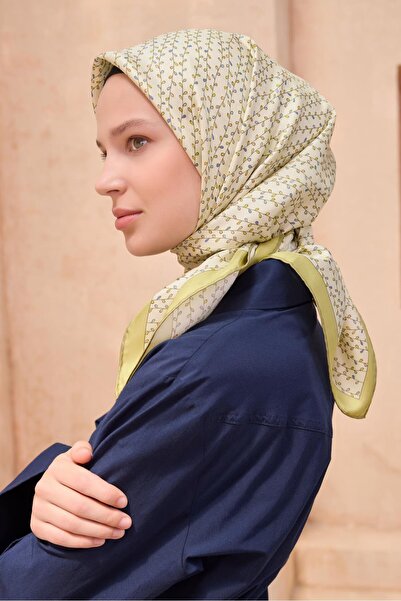 Belli Μεταξωτό μαντήλι Twill - 4128-83 Πράσινο Φιστικί