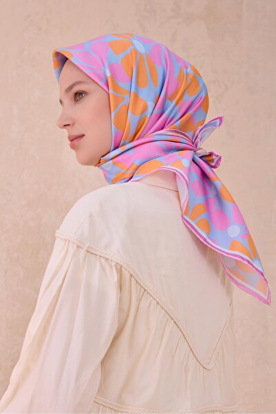 Belli Μεταξωτό Φουλάρι Tivil 4116 - 33 Μπλε Μικτό Σχέδιο