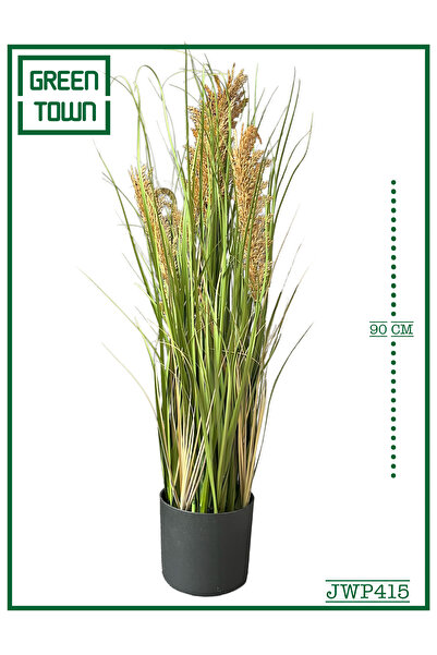 GREEN TOWN نبات البناسيتوم الصناعى احمر-90CM