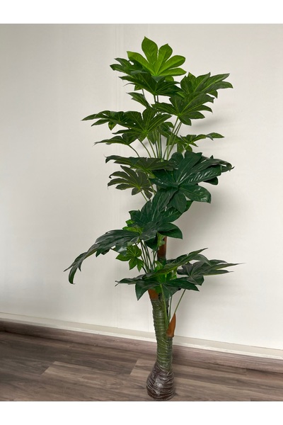 GREEN TOWN Artificial Japanese Fatsia Trees - 170cm