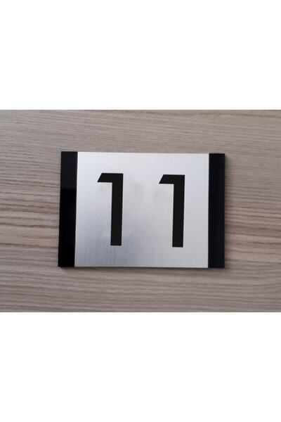 Yönline رقم باب الشقة المزخرف ذاتي اللصق مع شريط خلفي من البليكسي 10x7 سم -11