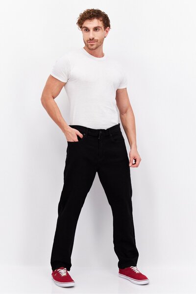 LUCKY BRAND Men Athletic Fit Washed Stretchable Jeans, Black