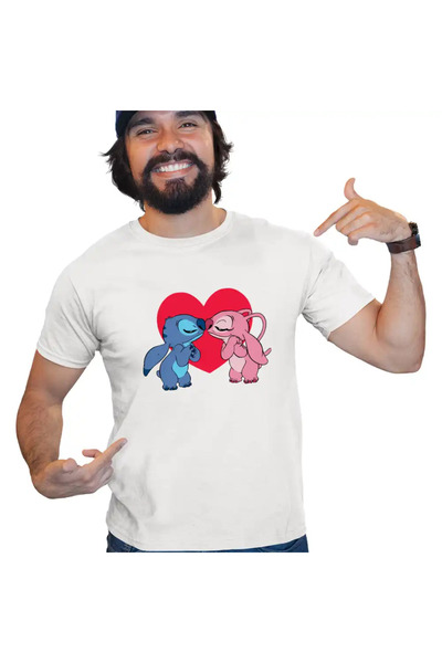 OEM Men's T-shirt Stitch Angel Love