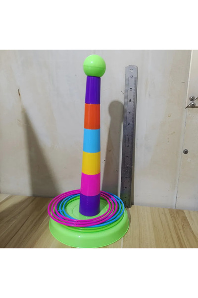Choice Green Children's Game Tower Throwing Ring Toy, Interactive Family Fun ...