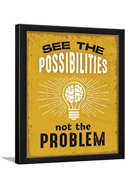 Emoda home Trove انظر إلى الإمكانية وليس المشكلة، ملصق تحفيزي