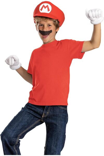 Disguise مجموعة ملحقات ماريو للأطفال المرتفعة