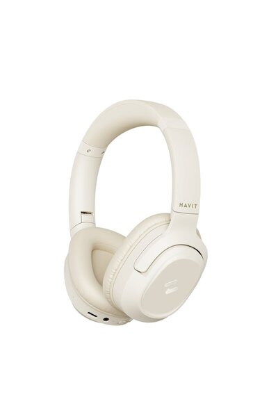 Havit Casti Bluetooth on-ear pliabile, ANC H612BT, bej