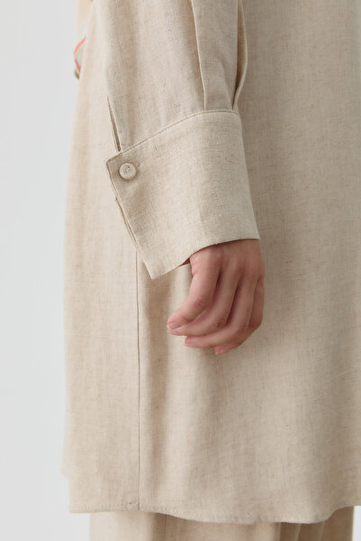 Tuğba Bel Bağcıklı Tunik - Bej