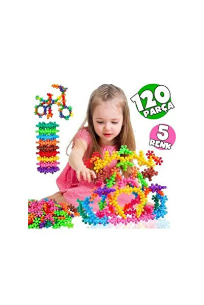 ankahometoys Molekül Eğitici Yaratıcı Oyuncak Kar Tanesi Yapı Taşları 5 Renk ...