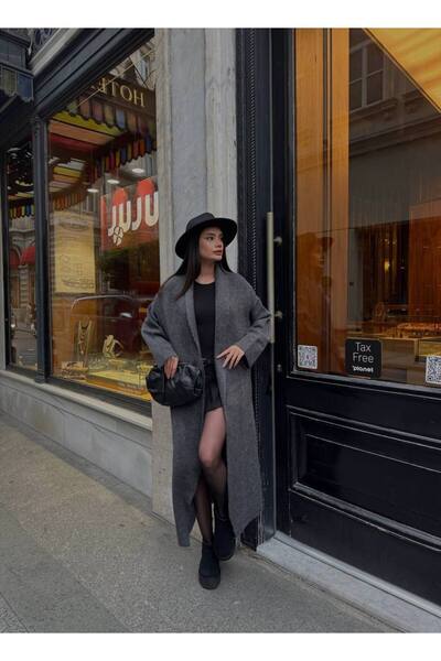 Lamierra Shawl Collar Soft Long Knitwear Cardigan