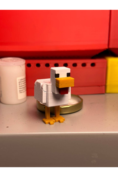 FigürDizayn Minecraft Tavuk Hareketli Kanatlı Eklemli Figür