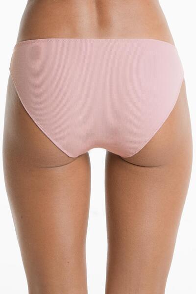 Oysho 5 rib cotton blend classic briefs