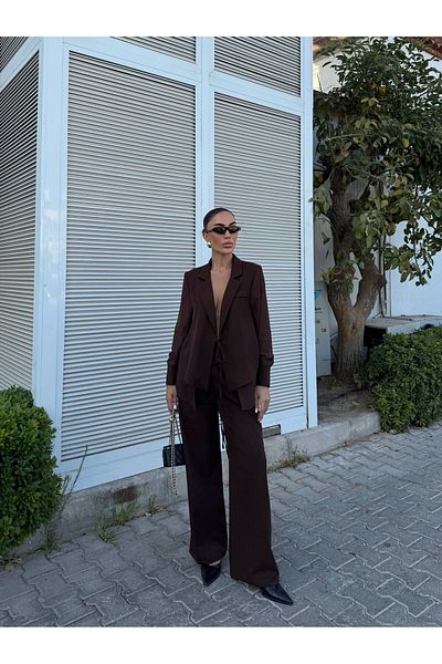 ossons Chiffon Shirt Pants Set