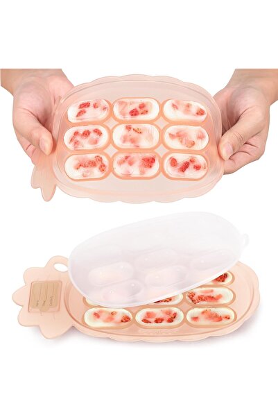 Haakaa صينية تجميد سيليكون قابلة للمضغ - قالب مصاصة لحليب الأم أثناء التسنين،...