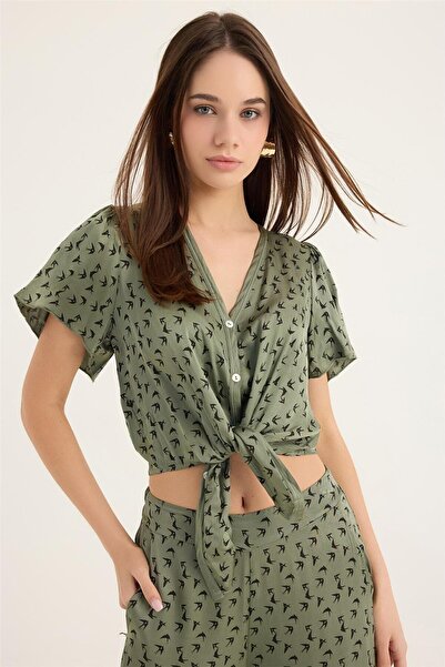 HomeStore Блузка з принтом ластівки