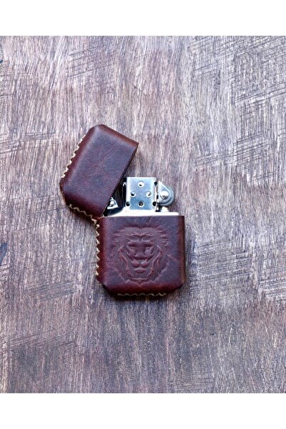 CACTUS Kişiye özel Hakiki deri Kaplama Çakmak Benzinli Çakmak - İsim Baskılı El