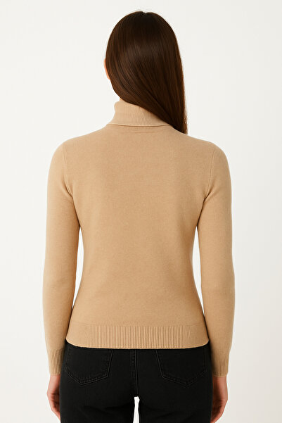 ribac Women's Full Throat Soft Textured Sweater