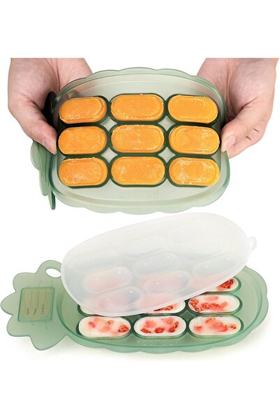 Haakaa صينية تجميد سيليكون قابلة للمضغ - قالب مصاصة لحليب الأم أثناء التسنين،...