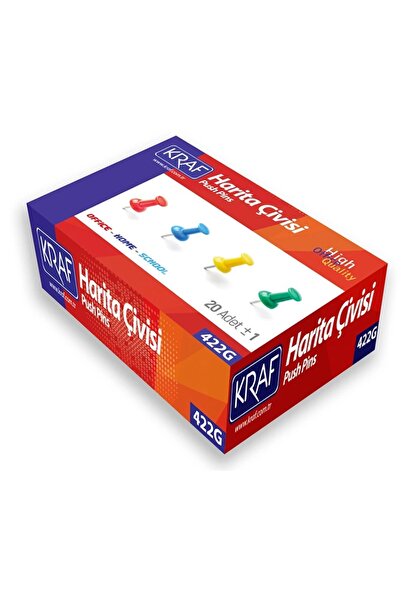 KRAF مسمار الخريطة - 20 قطعة موديل 422G