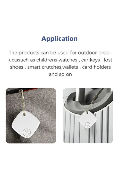 FIXATO Mini GPS Tracker, real-time location, Apple Find My compatible, waterproof, for cars, luggage, black