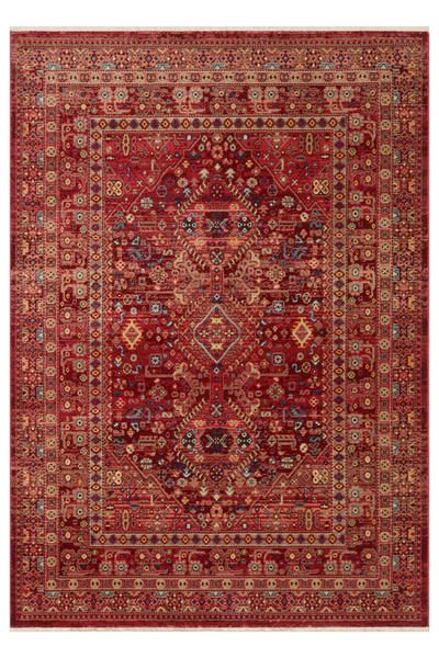 Eko Halı Kybele 05 Red Xw Otantik ve Klasik Desenli, Sıcak Renk Tonlarına Sahip Makine Halısı