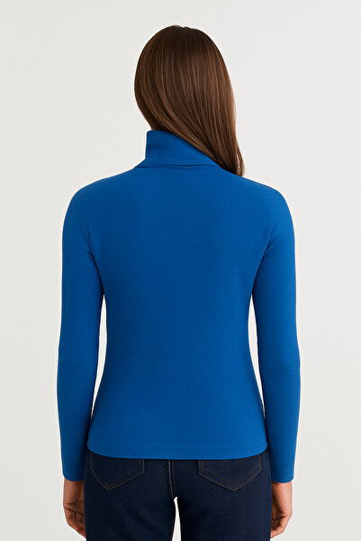 ribac Pulover pentru femei cu textura moale, cu gât complet