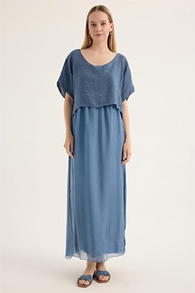 HomeStore Keten İpek Elbise