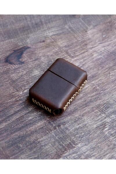 CACTUS Kişiye özel Hakiki deri Kaplama Çakmak Benzinli Çakmak - İsim Baskılı El