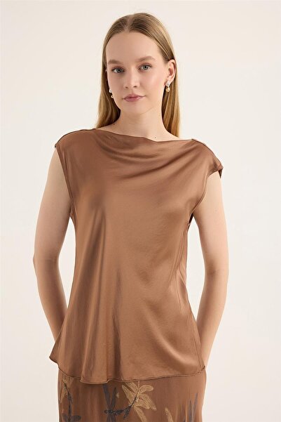 HomeStore Saten Kolsuz Bluz