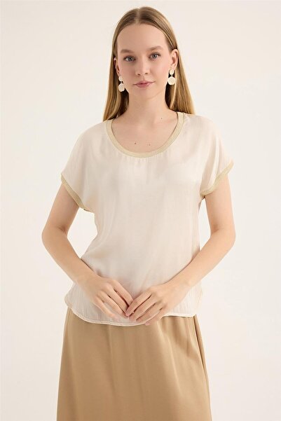 HomeStore Bluză cu nervuri argintii