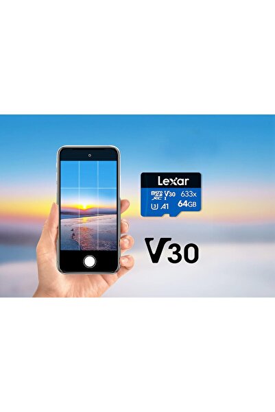 Lexar بطاقة ذاكرة microSDXC UHS-I سعة 633x سعة 64 جيجابايت (LMS0633064G-BNNAA)