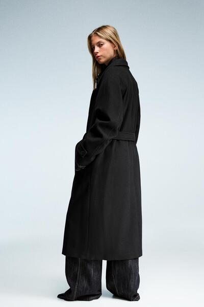 Bershka Soft trench coat with belt