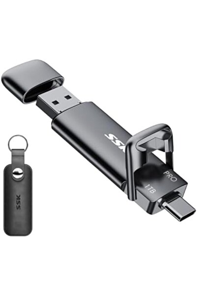 SSK 1TB USB C Thumb Drive up to 1000MB/s, Fast USB C Flash Dual Drive, External SSD Flash Drive Type