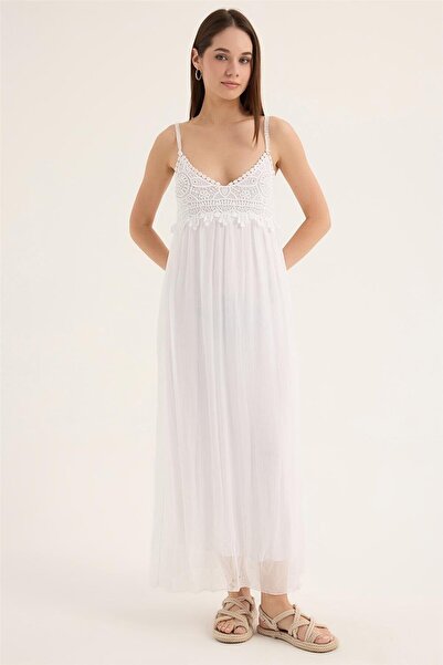 HomeStore Askı Kup Dantelli Elbise