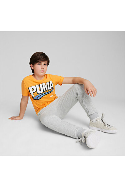 Puma Kids Boys ESS+ MID 90s Graphic Tee - Orange