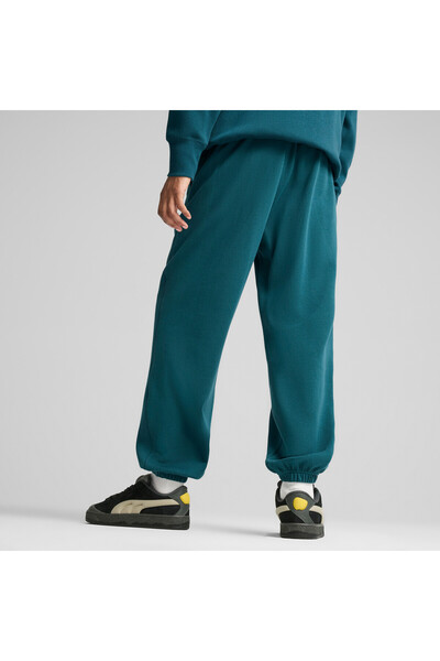 Puma Mens CLASSICS+ Relaxed Sweatpants - Green