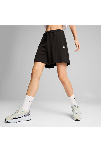 Puma Womens DOWNTOWN RE:COLLECTION Shorts - Black