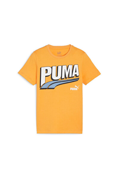 Puma Kids Boys ESS+ MID 90s Graphic Tee - Orange