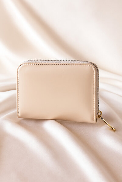 Aura Collection Online Noya Zippered Shiny Faux Leather Wallet