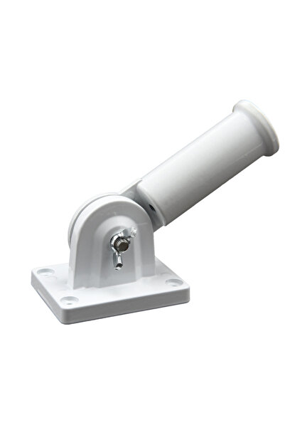 SDX Market Suport metalic pentru steaguri cu unghi de înclinare reglabil, montare pe perete sau pe stâlp