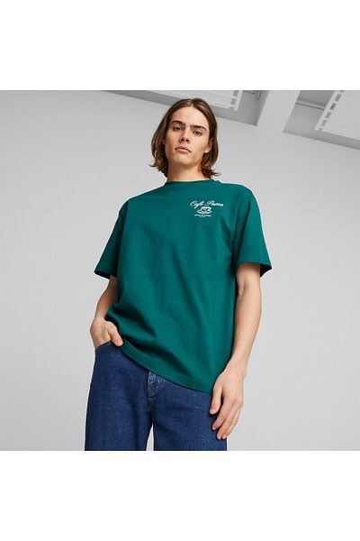 Puma Mens CLASSICS CAFE Tee - Green