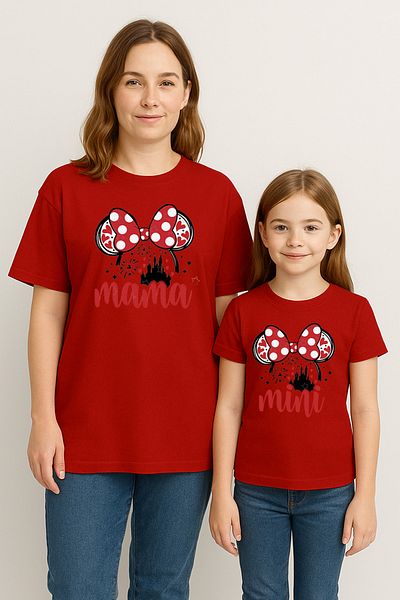 SVART WEAR Mama Mini Disney Mother Daughter Matching T-Shirt Set T-Shirt Twin Mother Daughter Oversize (Single Price)