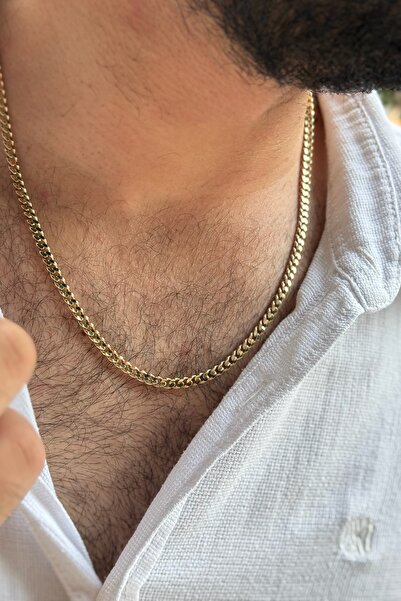 Utku Kuyumculuk 14 AYAR MODERN ERKEK ZİNCİR KOLYE