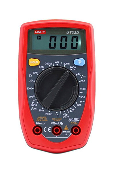 Unit 600V 10A DİJİTAL MULTİMETRE UT33d+