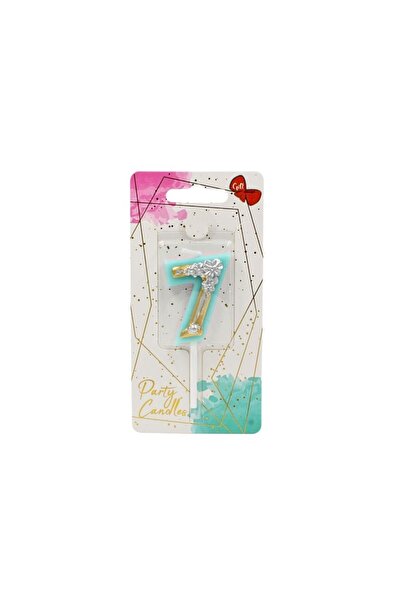 Gift Design Lumânare de ziua de naștere pentru tort, Giftdesign, numărul 7, c...