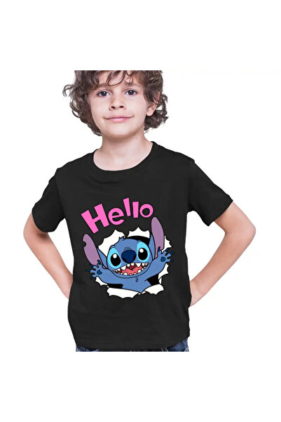 OEM Παιδικό T-shirt για αγόρια με βελονιά Hello