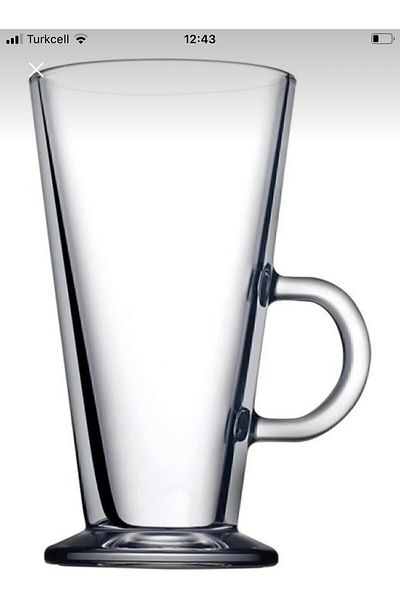 İPEKYOLU PAZRLAMA Pasabahce 12 Li Latte Glass with Handle