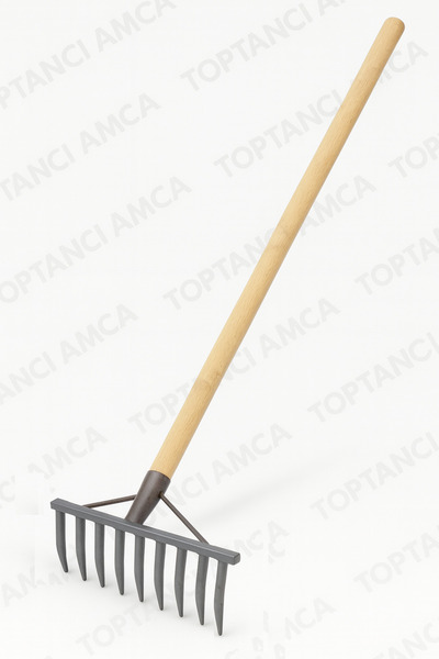 Toptancı Amca 9 Diş Tırmık Sert Dişli Çelik Bahçe Tırmığı – Dayanıklı Demir Ç...